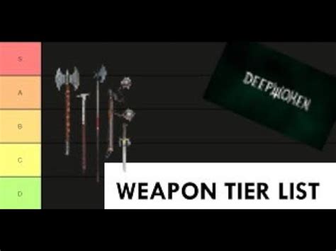 deepwoken weapons|ALL Deepwoken Weapons RANKED Tier List